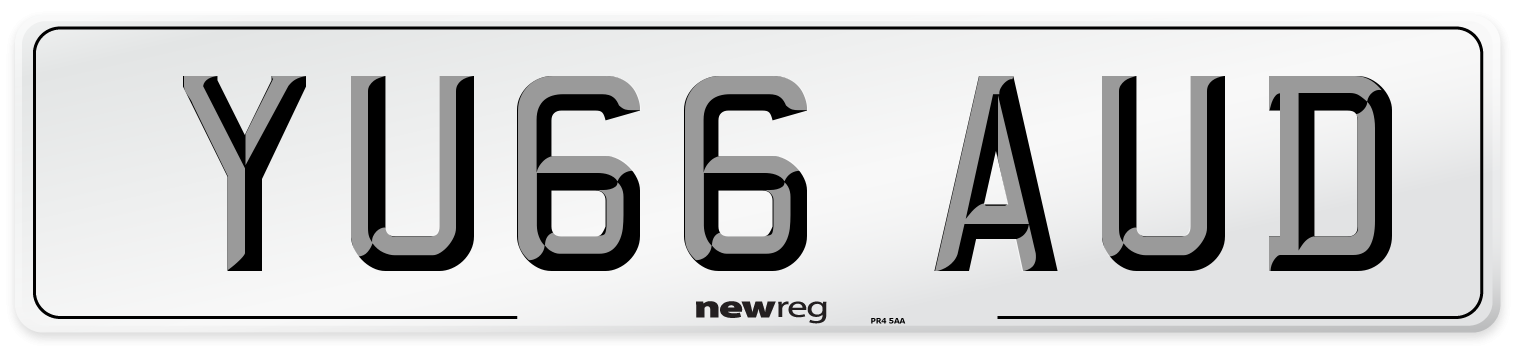 YU66 AUD Number Plate from New Reg